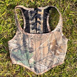 Camo Corset by Busted Brand